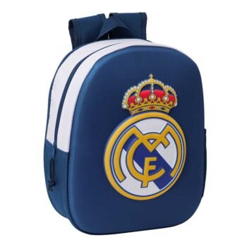Mochila 3D Real Madrid Negra Oficial SAFTA | SuperMochilas