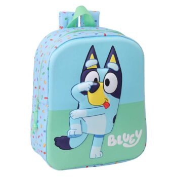 Mochila Guardería Bluey 3D Infantil Azul - SAFTA Original