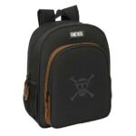 One Piece Mochila Junior Adaptable a Carro NEGRO Oficial SAFTA
