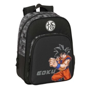 Mochila Infantil Dragon Ball Adaptable a Carro SAFTA NEGRO