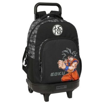 Dragon Ball Mochila Gde. C/Ruedas Compact Extraíble Negra