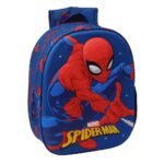 Mochila Spider-Man Marvel 3D con Leds Preescolar Oficial SAFTA