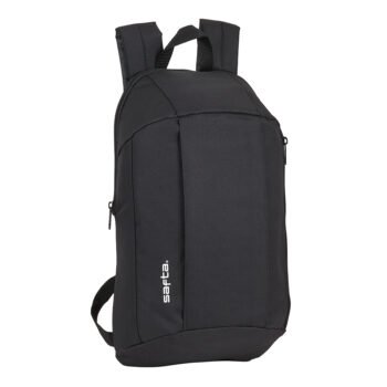 Articulos Safta Mini Mochila Cremallera Vertical Safta Negro