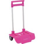 Articulos Safta Trolley Plegable Fucsia - Carro Escolar Universal