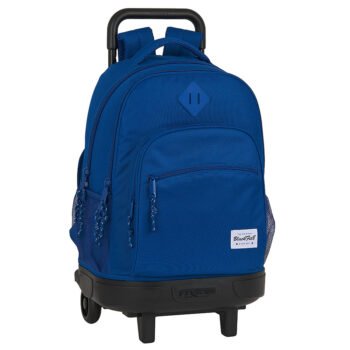 Blackfit8 Oxford Mochila Ruedas Compacta Doble AZUL