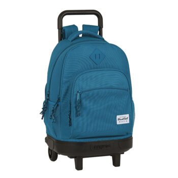Blackfit8 Egeo Mochila Escolar con Ruedas Dobles Compact AZUL SAFTA