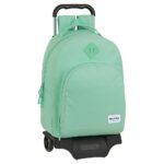 Mochila Escolar Blackfit8 Turquesa con Carro SAFTA