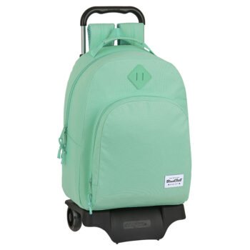 Mochila Escolar Blackfit8 Turquesa con Carro SAFTA