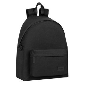 Mochila Escolar Safta Basic Negra | Licencia Oficial Articulos Safta