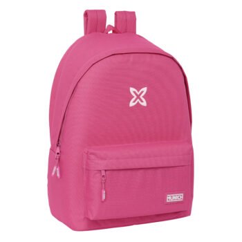 Mochila Doble Munich Básicos Fucsia para Portátil 15,6'' + USB