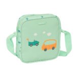 Articulos Safta Preescolar Coches - Bandolera Infantil Limpieza Fácil VERDE/AGUA