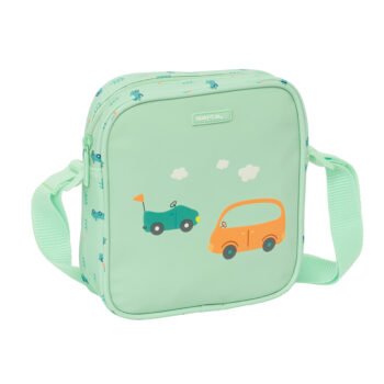 Articulos Safta Preescolar Coches - Bandolera Infantil Limpieza Fácil VERDE/AGUA