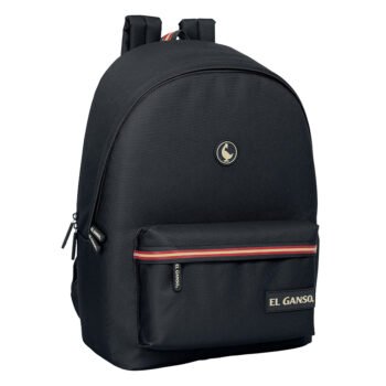El Ganso Basics Mochila Doble Portátil 15,6'' USB Negro