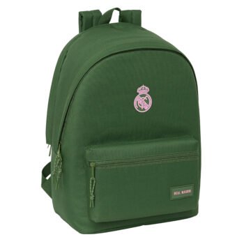 Real Madrid Chica Caqui - Mochila Doble Portátil 15,6" USB Caqui