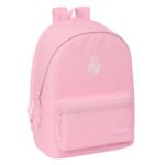 Mochila Doble Real Madrid Chica Rosa para Portátil 15,6" USB