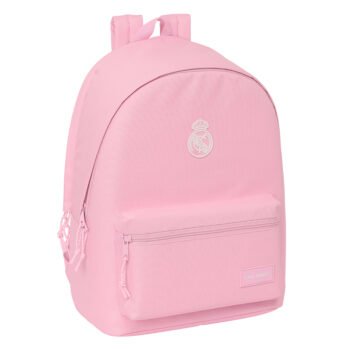 Mochila Doble Real Madrid Chica Rosa para Portátil 15,6" USB