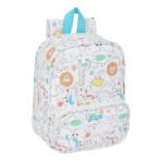 Articulos Safta Preescolar Zoo Mochila Guardería Beige con Bolsillo