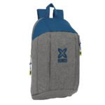 Munich Street Mini Mochila Infantil Cremallera Vertical Gris y Azul