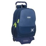 Mochila Munich Blue Indigo Juvenil SAFTA con Carro - Azul