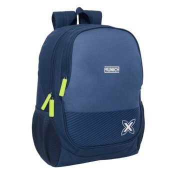 Munich "Blue Indigo" Mochila Escolar Adaptable Carro Azul