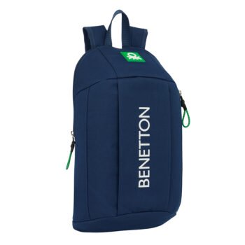 Benetton Green Mochila Infantil Cremallera Vertical Azul