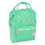 Benetton Mint: Mochila con Asas para Portátil 13" - Verde Menta