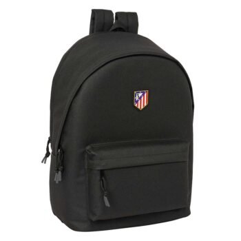 Mochila Doble LaLiga Atco. Madrid Teen Black Portátil 15,6" USB NEGRA