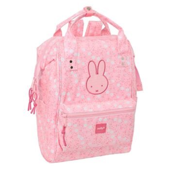 Miffy Flores Mochila Portátil 13" con Asas Rosa Palo