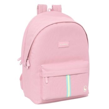 El Ganso Basics Mochila Doble Antirrobo Portátil 15,6" USB Rosa