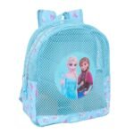 Mochila Anti-Arena Frozen Celeste Disney SAFTA | Playa Infantil SuperMochilas