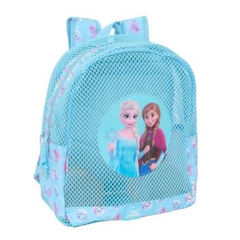 Mochila Anti-Arena Frozen Celeste Disney SAFTA | Playa Infantil SuperMochilas