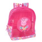 Mochila Peppa Pig Anti-Arena ROSA SAFTA Oficial - Playa Infantil