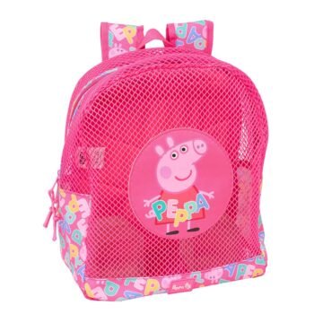 Mochila Peppa Pig Anti-Arena ROSA SAFTA Oficial - Playa Infantil