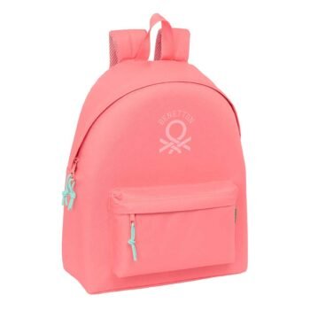 Mochila Benetton Basics Coral Infantil Oficial SAFTA