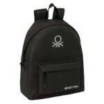 Benetton Basics Mochila Negra | Infantil, Comodidad y Estilo SAFTA