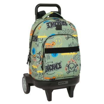 Safta Graffiti Zone Mochila Grande con Ruedas Extensible Lavable