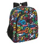 Mochila Junior Adaptable Carro Articulos Safta Graffiti Colors