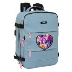 K-Pop Demon Hunters Huntr/X Mochila Viaje Cabina Portátil 15,6'' Azul