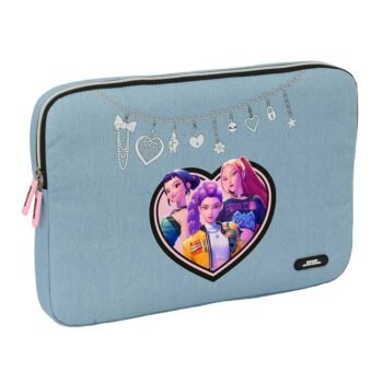K-Pop Demon Hunters Huntr/X - Funda Portátil 15,6'' Azul Vaquero