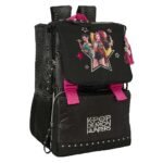 K-Pop Demon Hunters Energy Mochila Extensible NEGRO Escolar Oficial