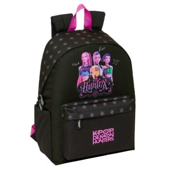 K-Pop Demon Hunters Mochila para Portátil 14.1'' Negra Oficial SAFTA