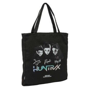 K - Pop Demon Hunters Soul Tote Bag Negro con Cremallera Oficial