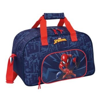 Spiderman Marvel Bolsa Deporte Infantil Azul Oficial SAFTA