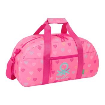 Benetton Heart Bolsa Deporte Rosa Oficial SAFTA