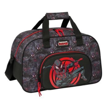 Bolsa Deporte Infantil Marvel Miles Morales Negra Oficial SAFTA