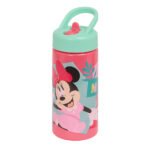 Botella Disney Minnie Me Time Rosa Claro 410ml Preescolar Sin BPA