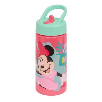 Botella Disney Minnie Me Time Rosa Claro 410ml Preescolar Sin BPA
