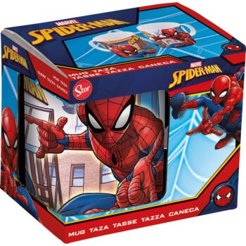 Marvel Spider-Man 'Great Power' Taza Roja Oficial SAFTA 325ml