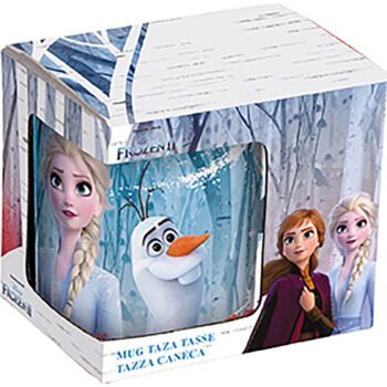 Taza Grande Frozen Disney Believe LILA SAFTA Oficial 350ml