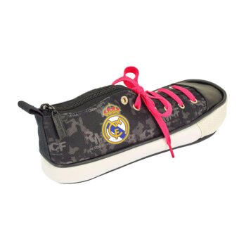 Estuche Zapatilla Real Madrid Black Oficial LaLiga Negro SAFTA